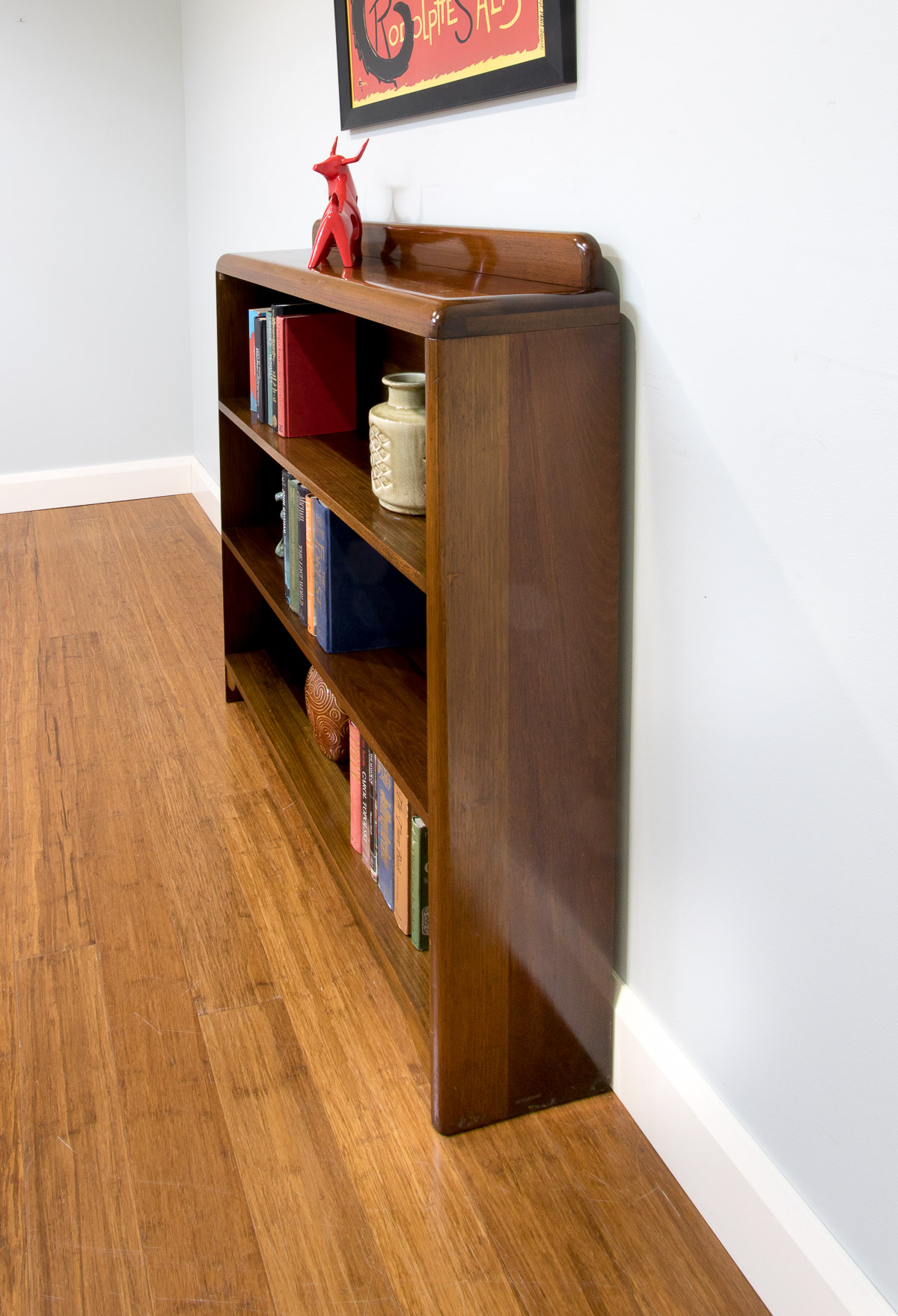 black wood bookshelf 2 shelf