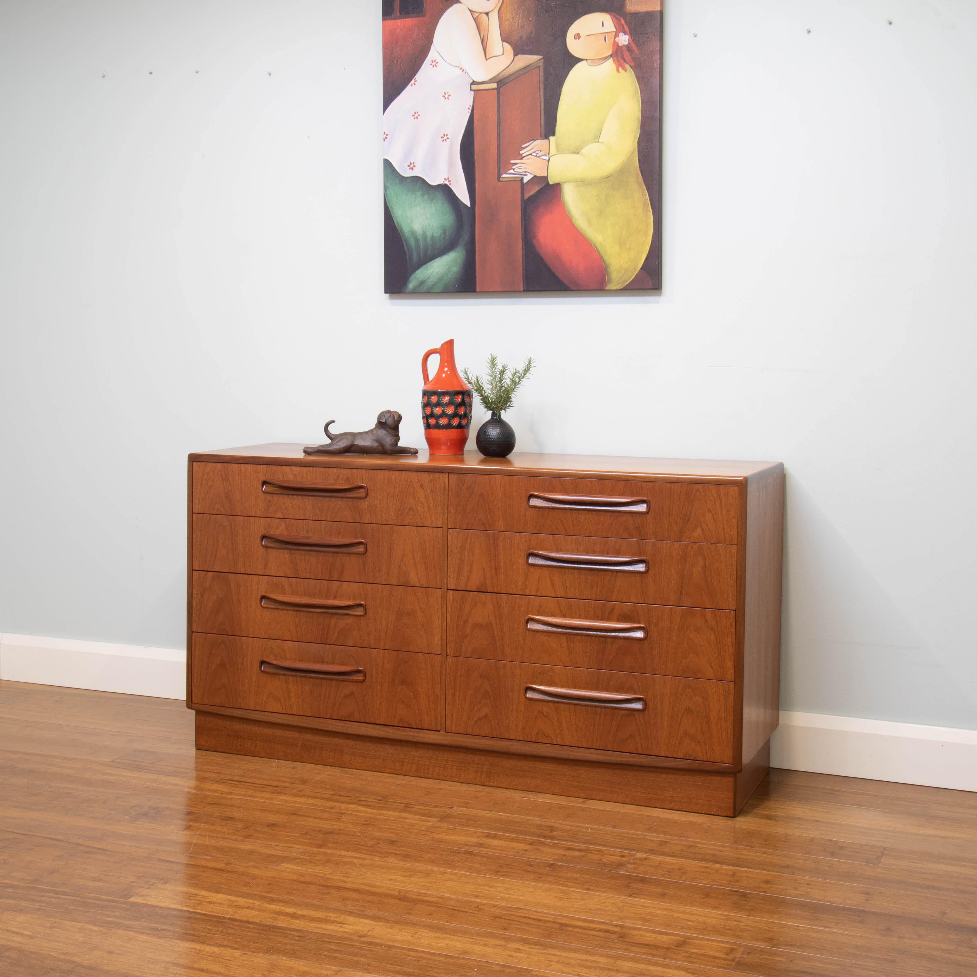 Vintage Retro Teak Gplan Chest Of Drawers Drawers