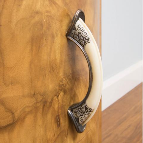 Beautiful etched Bakelite handle