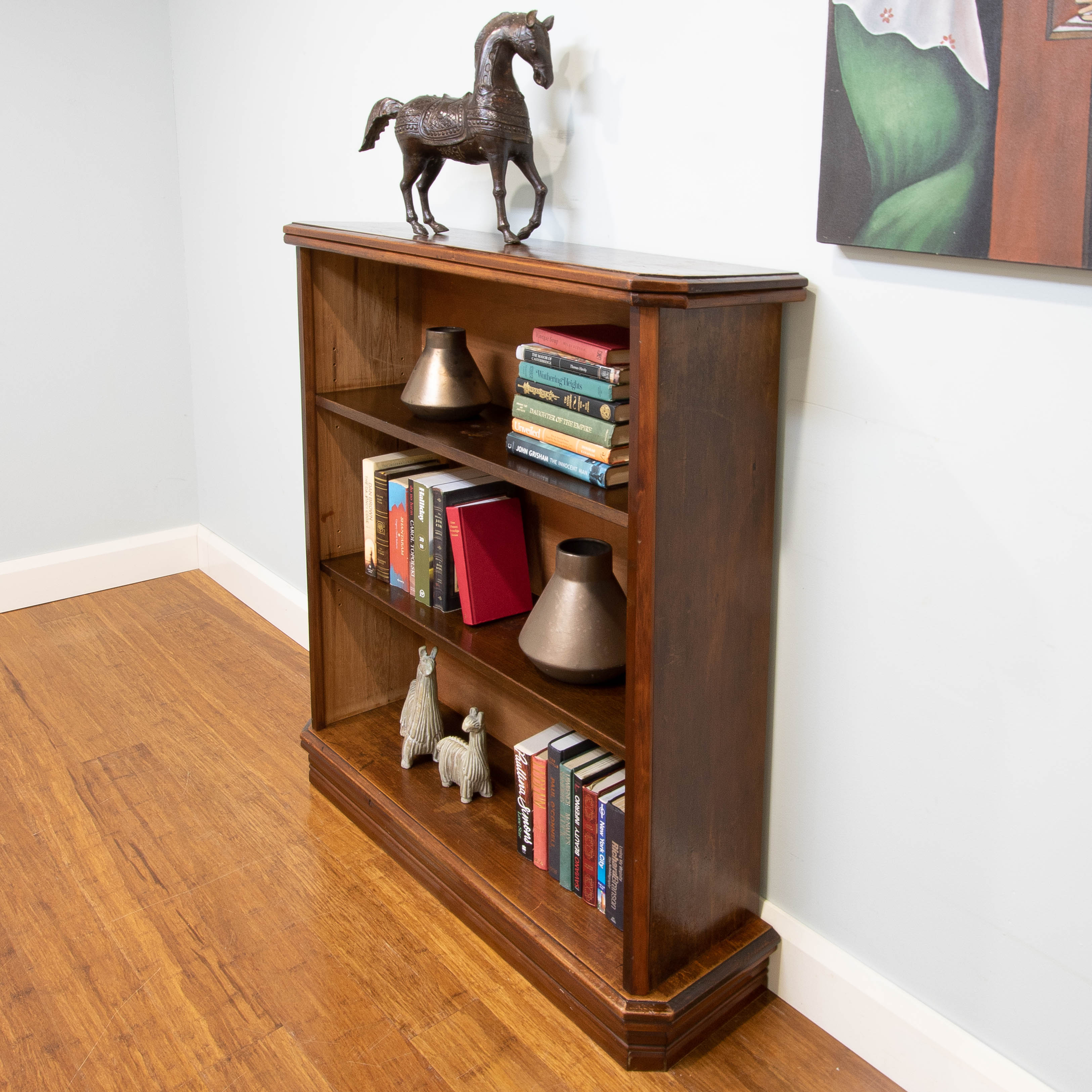 angled bookcase